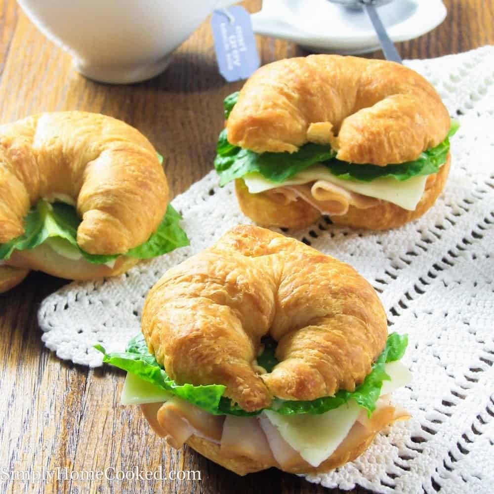 costco croissant sandwich platter sauce