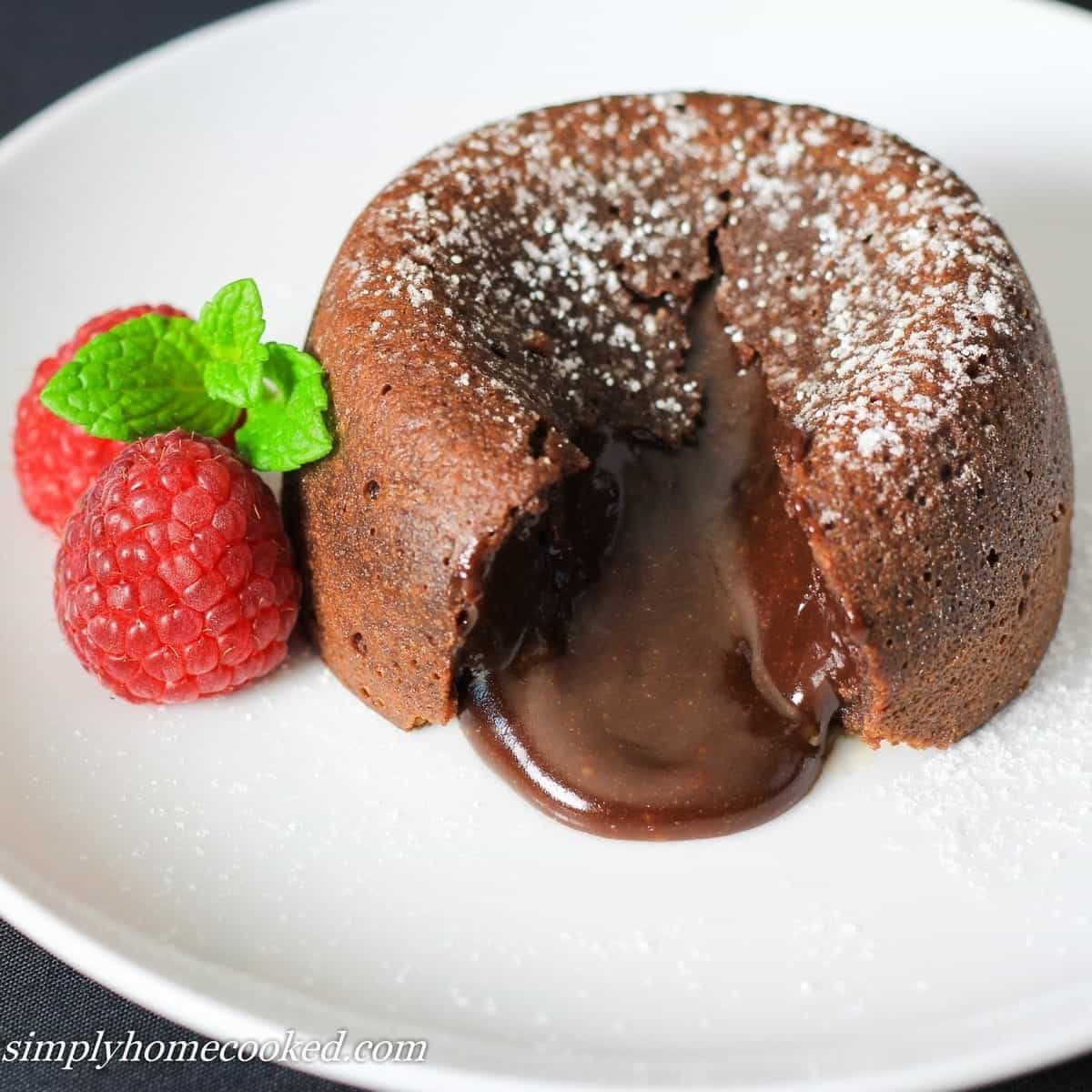 Chocolate Lava Cake (Video) - Simply Home Cooked