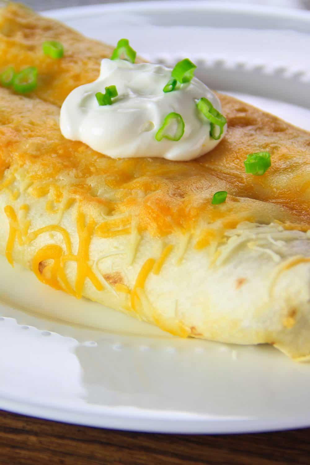 Cheesy Chicken Enchiladas Recipe - Simply Home Cooked