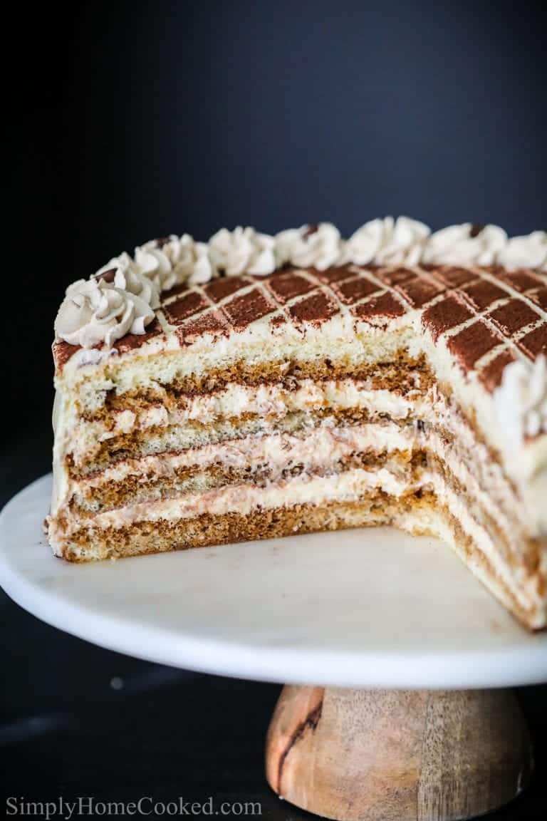 Tiramisu Cake Recipe VIDEO Simply Home Cooked