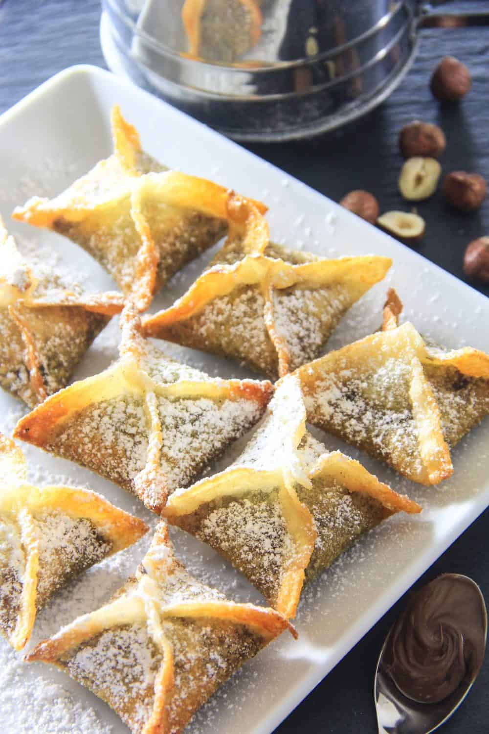Tasty Nutella Wonton Recipe - Simply Home Cooked