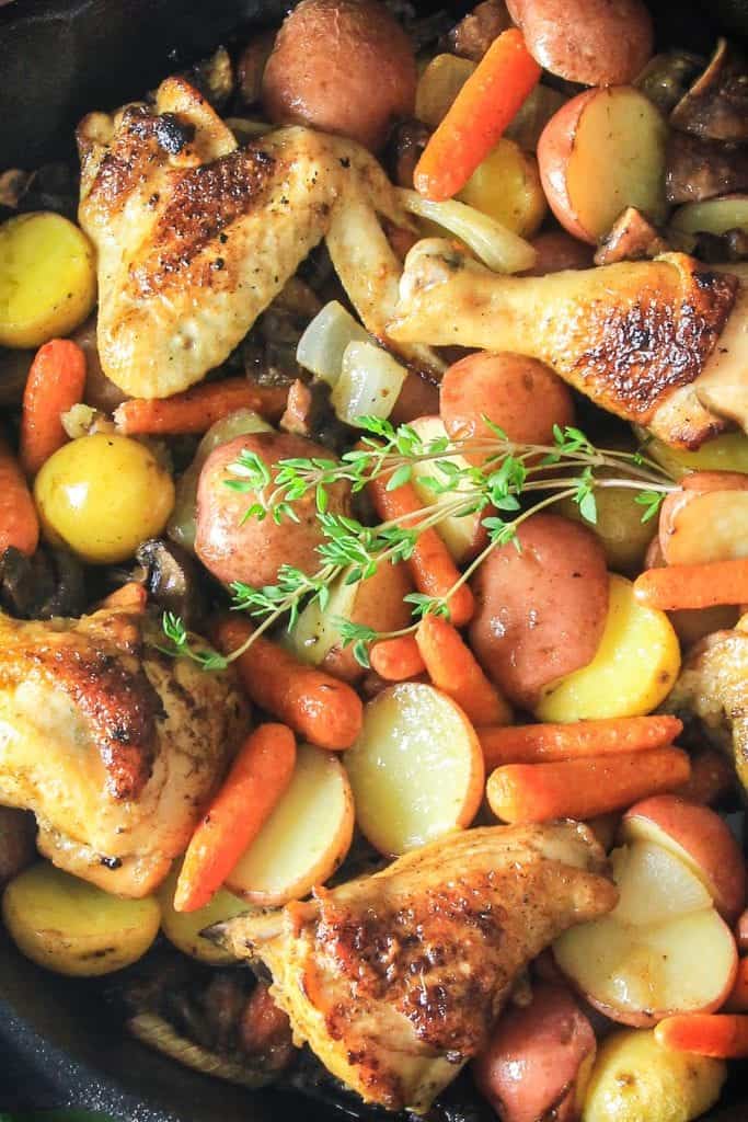 Cast Iron Chicken Breast and Potatoes (One Pan Dish) - Simply Home Cooked