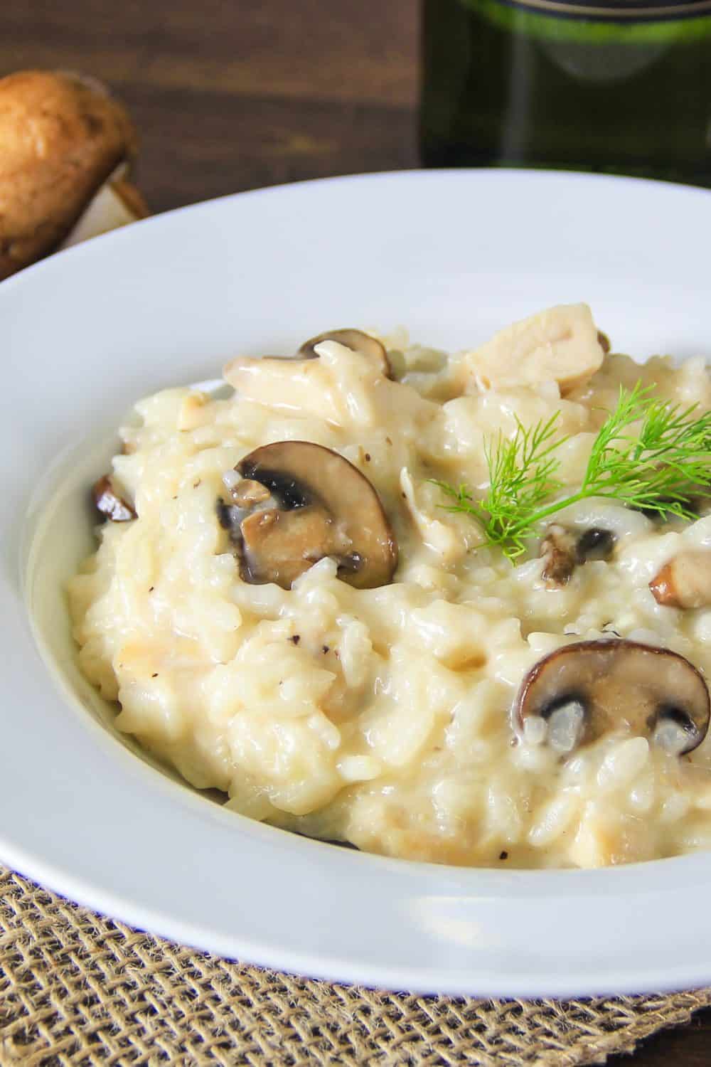 Chicken Risotto With Mushroom