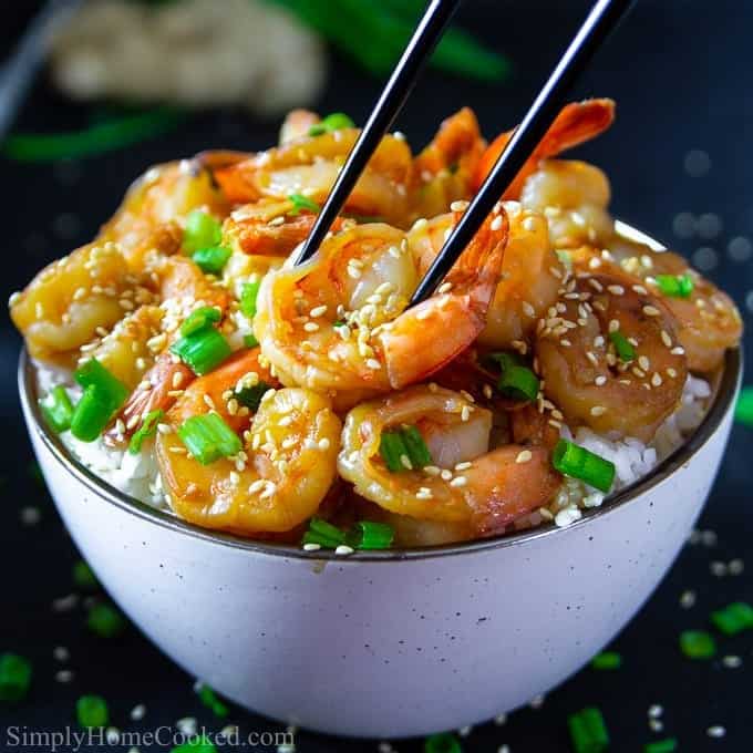 Garlic Ginger Shrimp - Simply Home Cooked