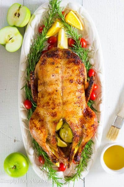 duck stuffed with apples