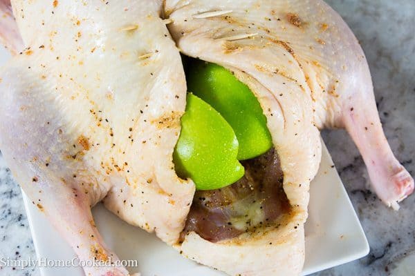 duck stuffed with apples