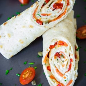 Smoked Salmon Wrap - Simply Home Cooked