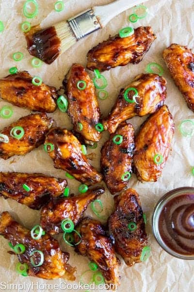 Grilled Barbecue Wings - Simply Home Cooked