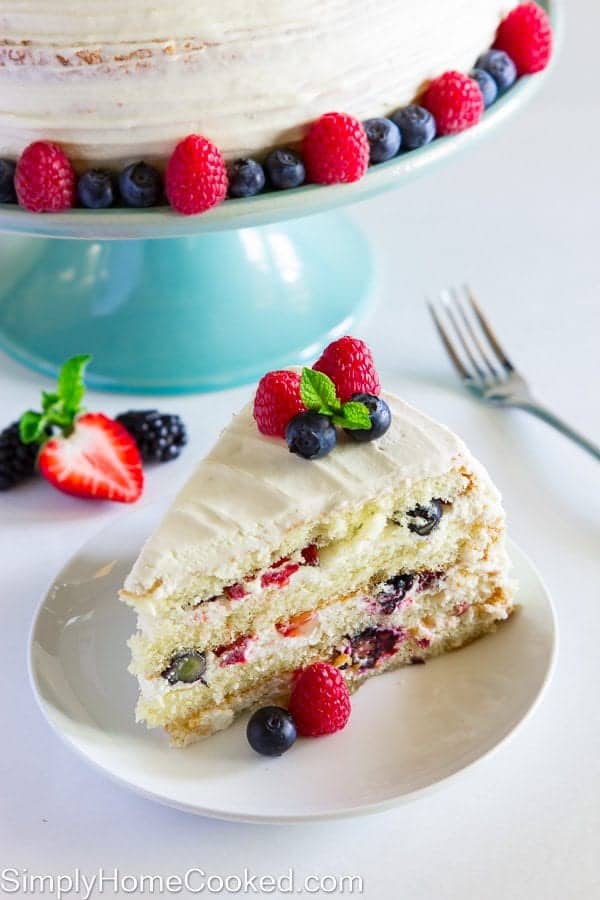 Berry Cake Simply Home Cooked