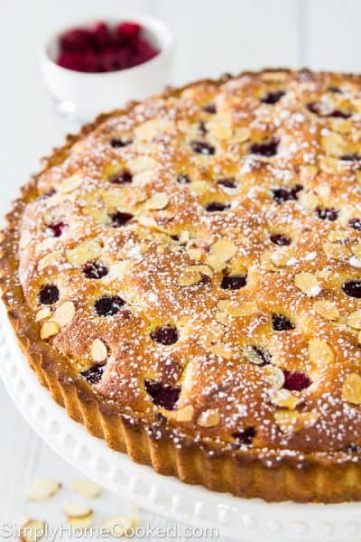 Raspberry Almond Tart - Simply Home Cooked