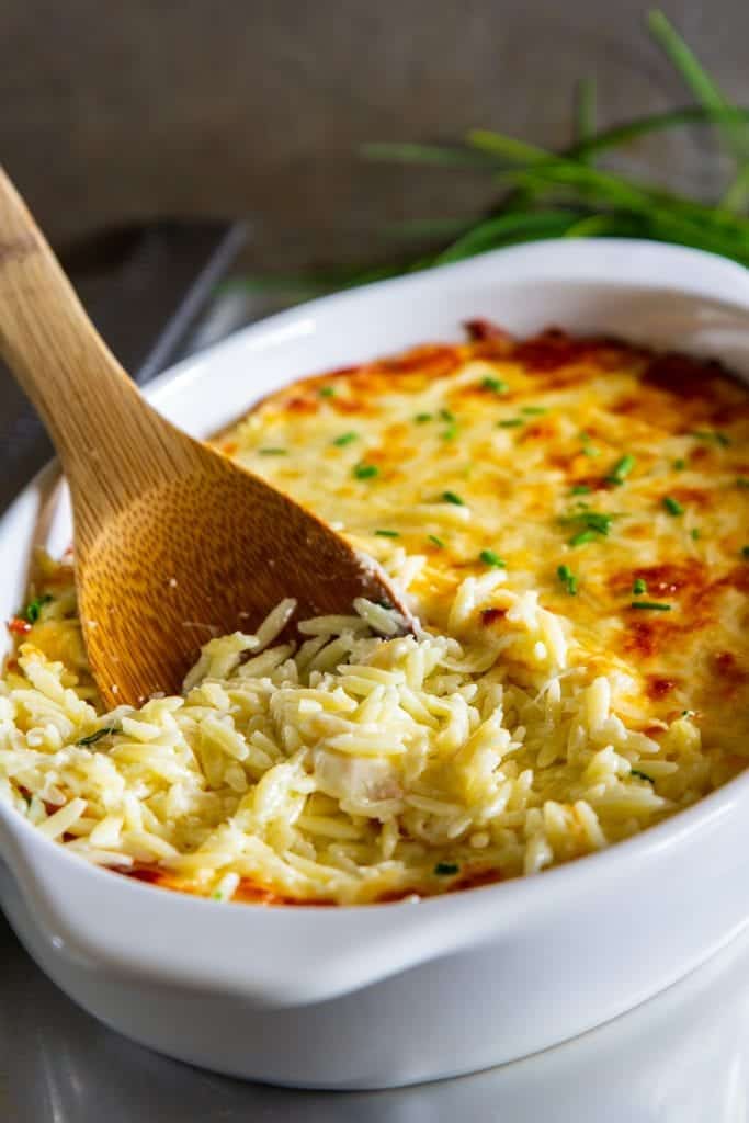 Cheesy Baked Orzo Simply Home Cooked