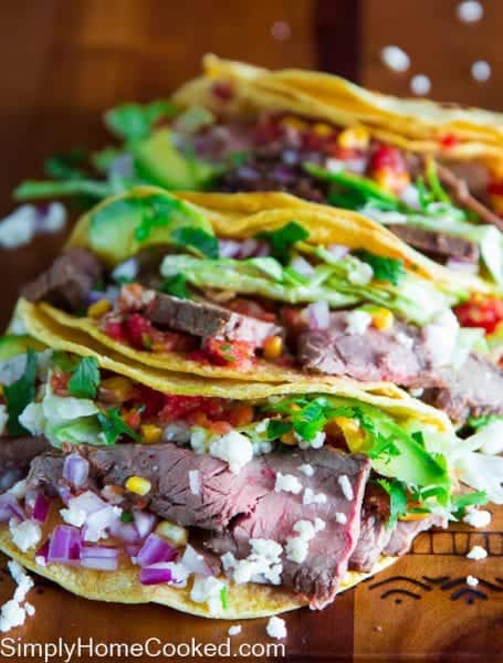 Grilled Steak Tacos - Simply Home Cooked