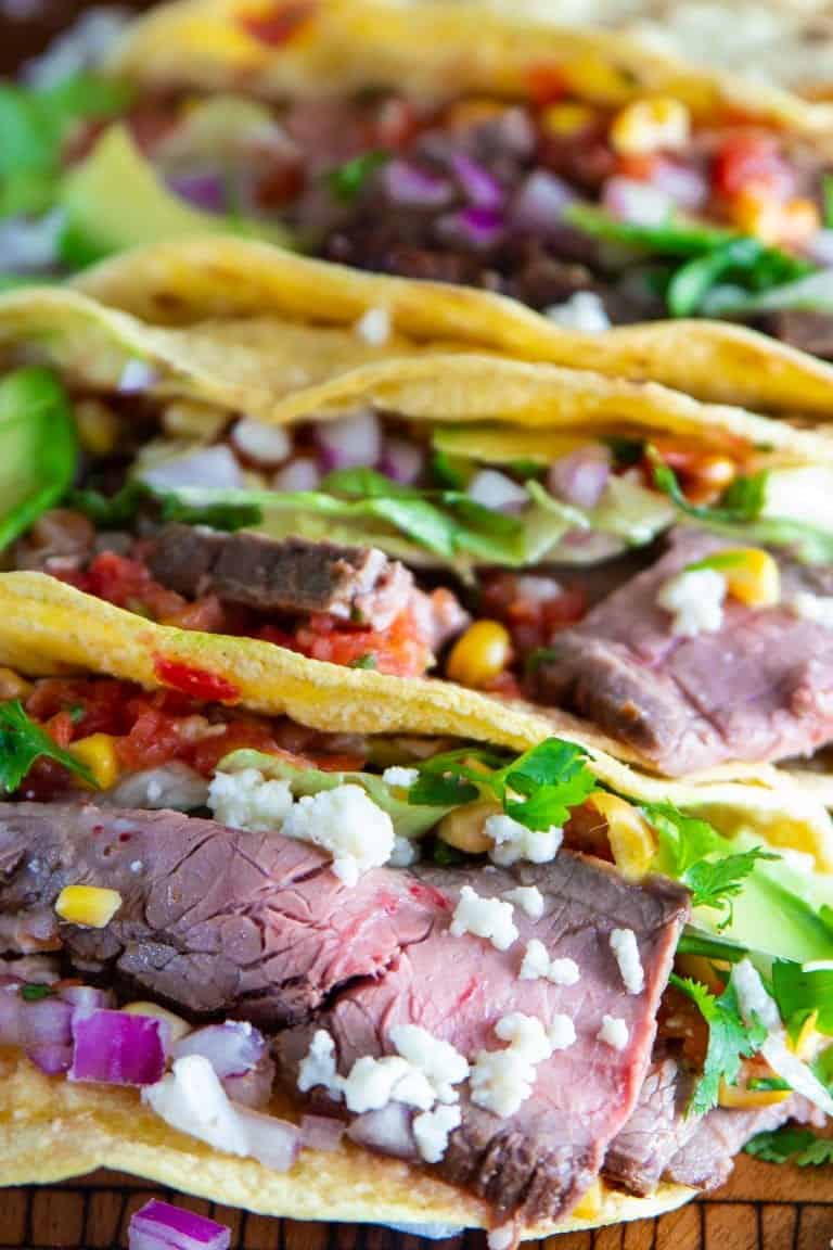 Delicious Flank Steak Taco Recipe - Simply Home Cooked