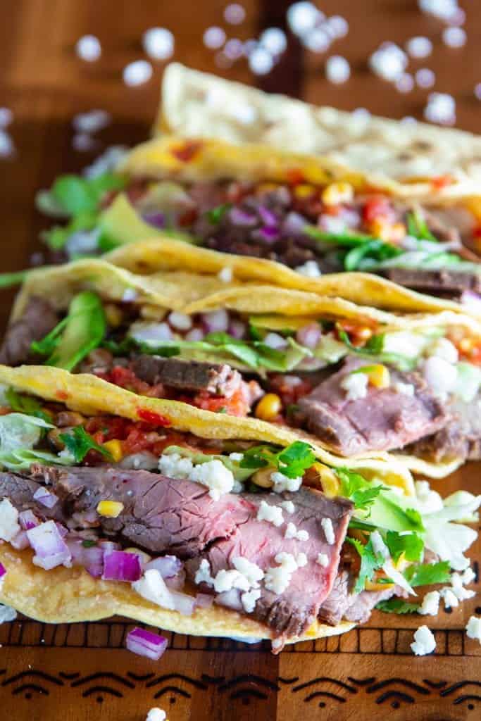 Delicious Flank Steak Taco Recipe - Simply Home Cooked