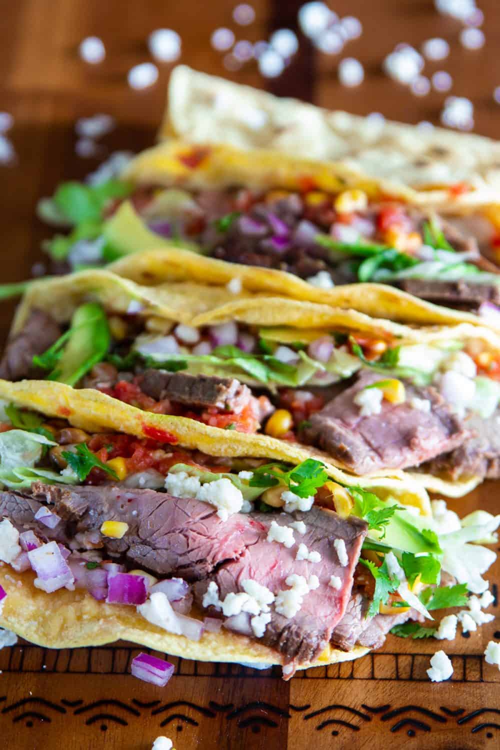 Delicious Flank Steak Taco Recipe - Simply Home Cooked