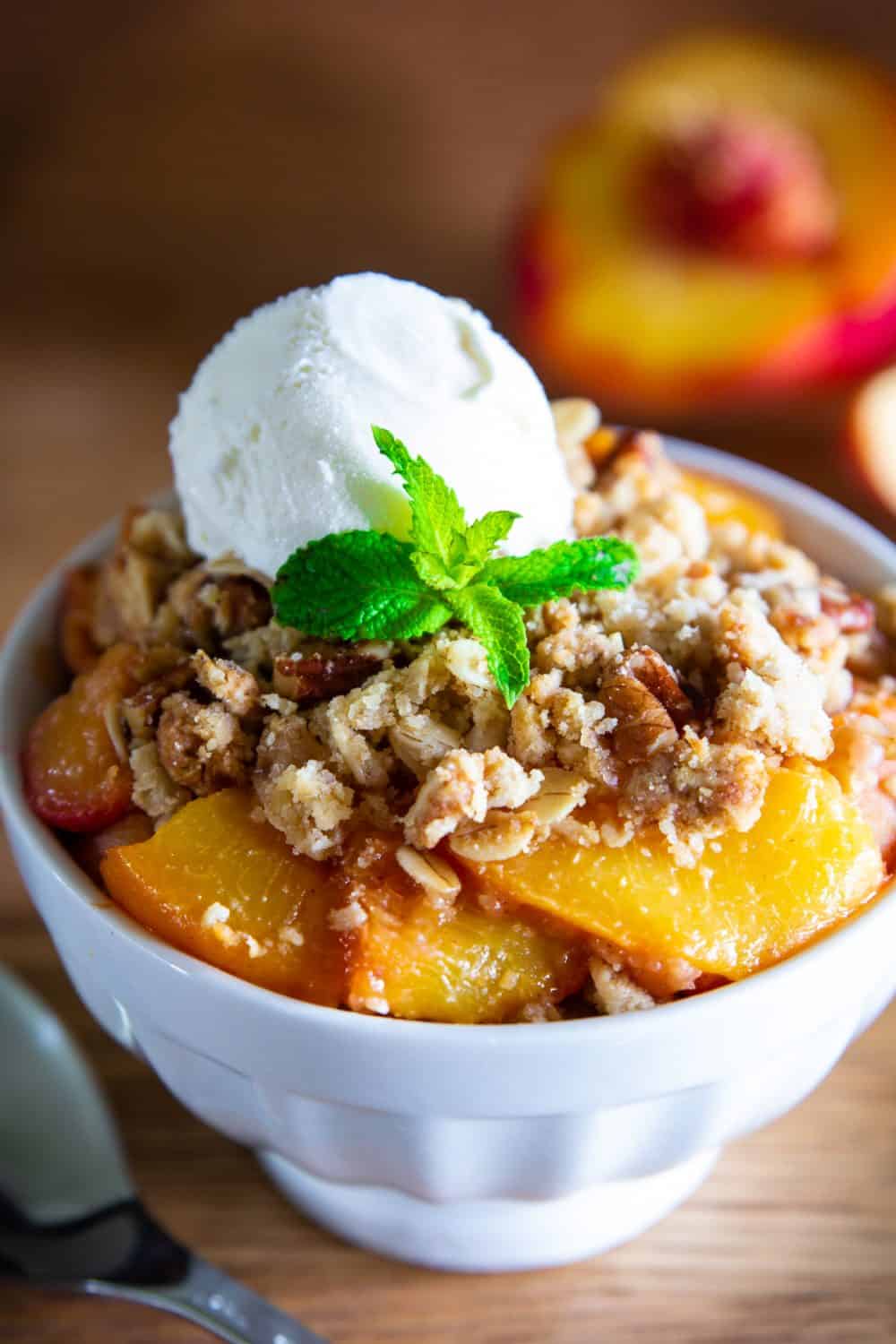 Peach Crisp Recipe Simply Home Cooked