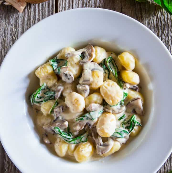 Creamy Mushroom and Spinach Gnocchi (VIDEO) Simply Home Cooked