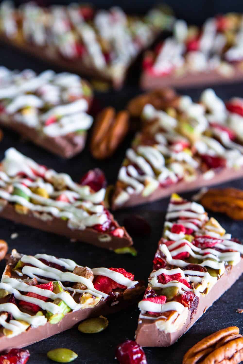 Chocolate Bark with Dried Fruit and Nuts