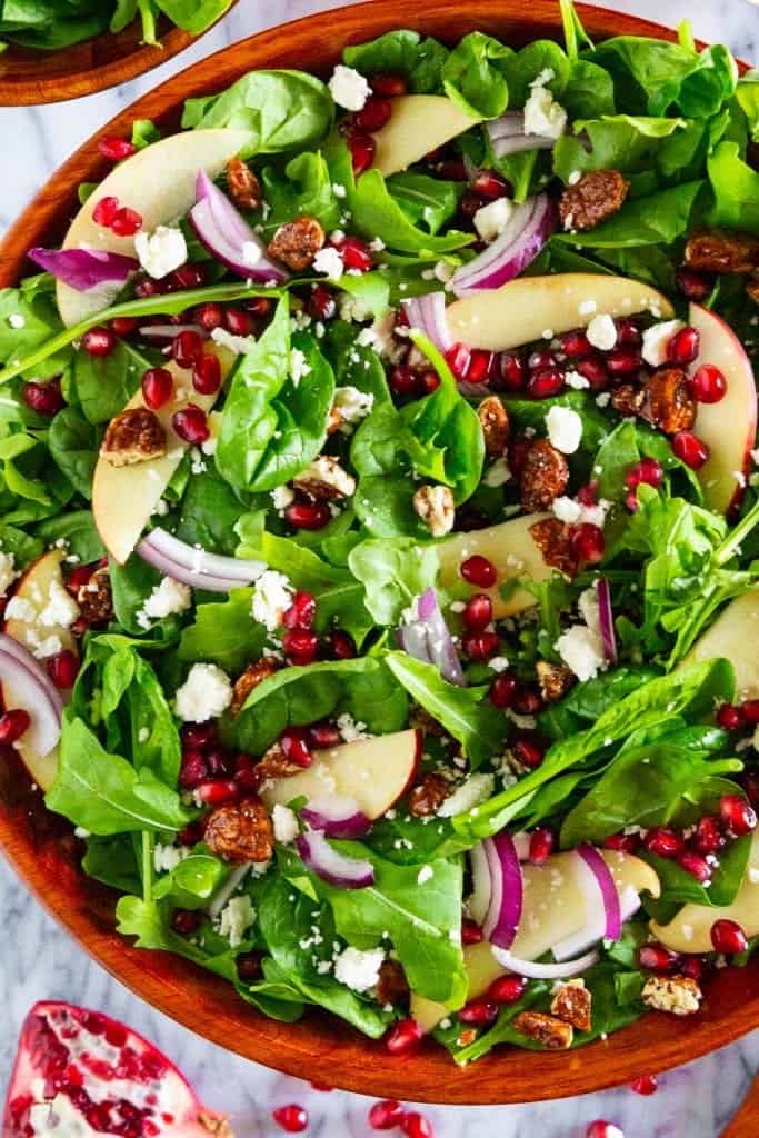 Spinach Pomegranate Salad - Simply Home Cooked