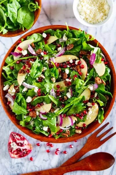 Spinach Pomegranate Salad - Simply Home Cooked