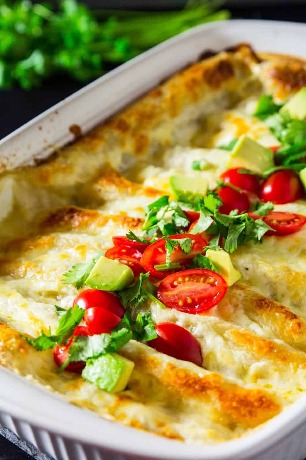 Chicken Enchiladas With White Sauce Simply Home Cooked   Chicken Enchilads Recipe 13 