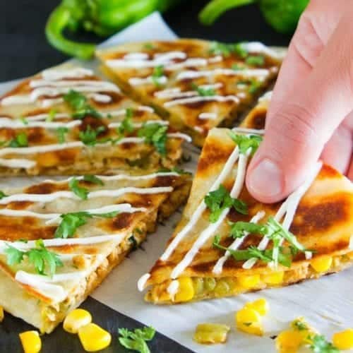 Hatch Chili Chicken Quesadillas Simply Home Cooked