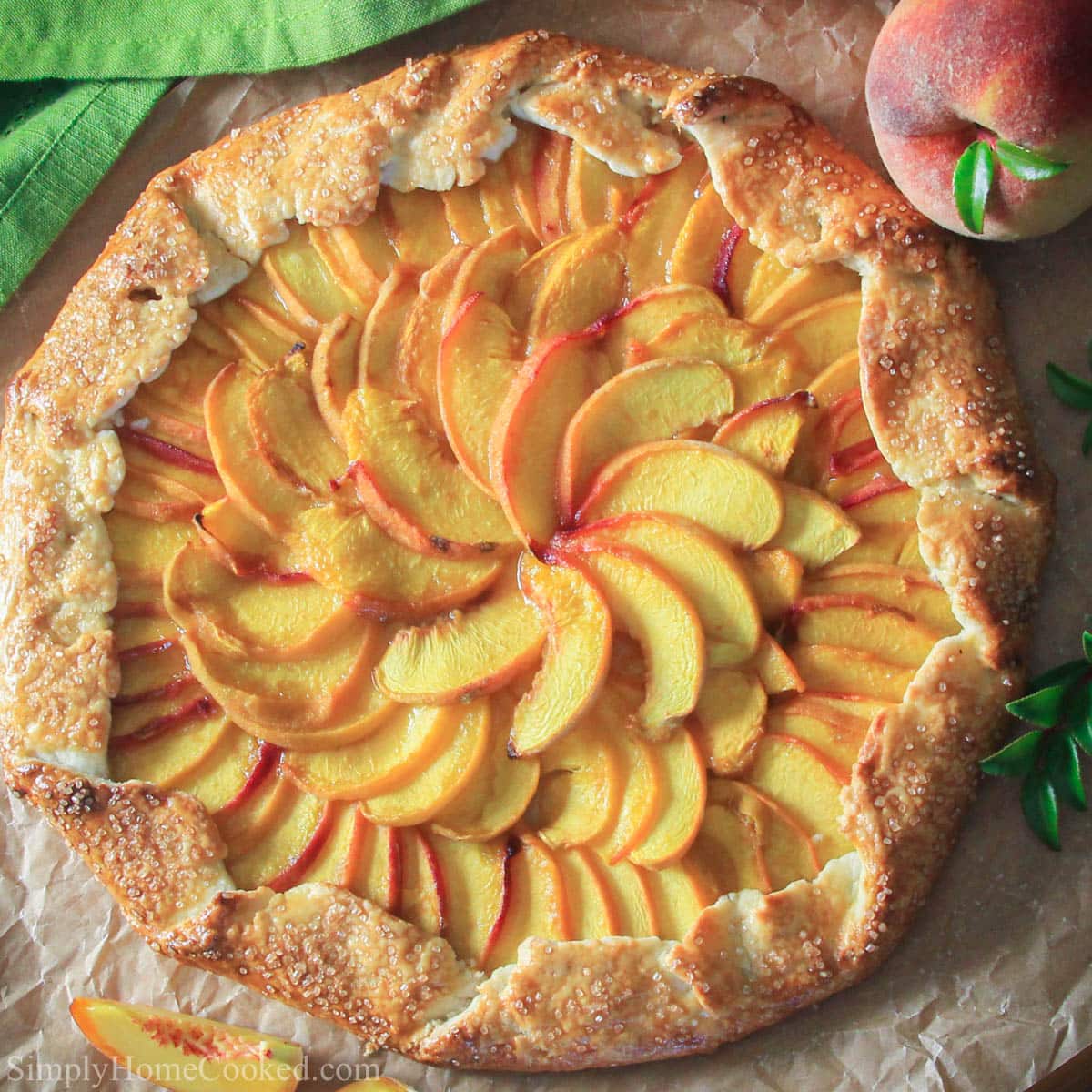 Easy Peach Galette Recipe Simply Home Cooked