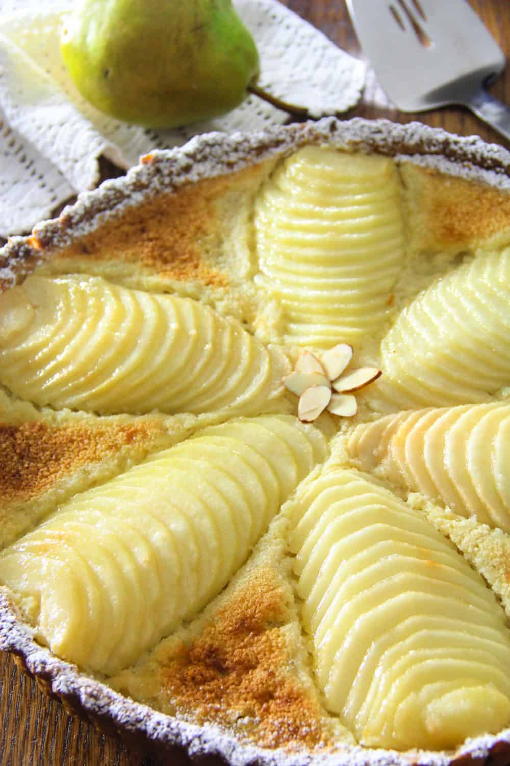 Pear Tart Recipe with Frangipane - Simply Home Cooked