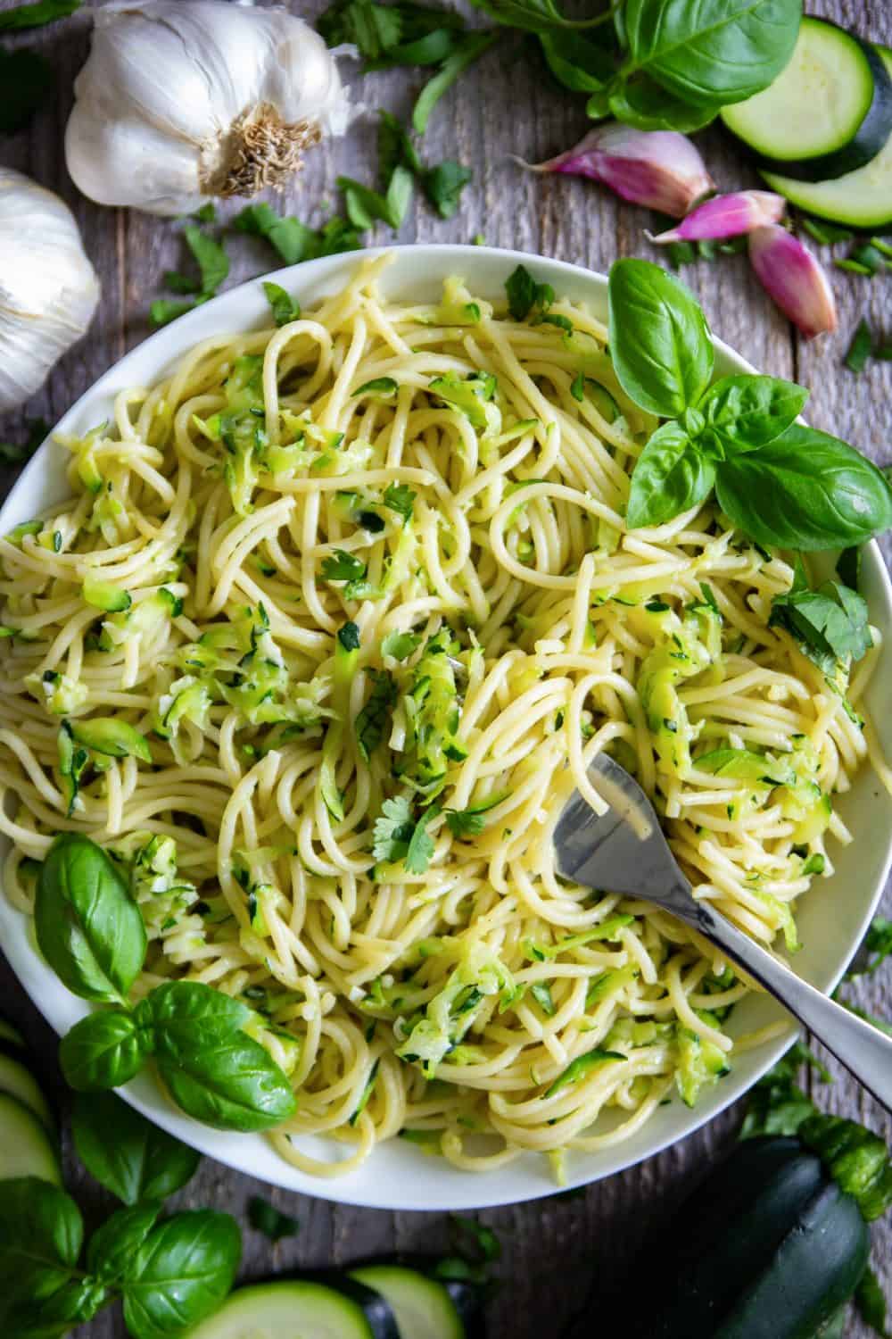 Creamy Zucchini Spaghetti Creamy Lemon Zucchini Pasta Recipe GWJQ