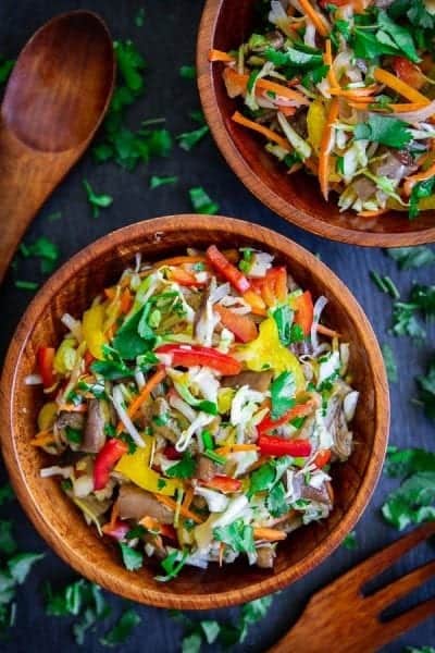 vegetable salad in a bowl