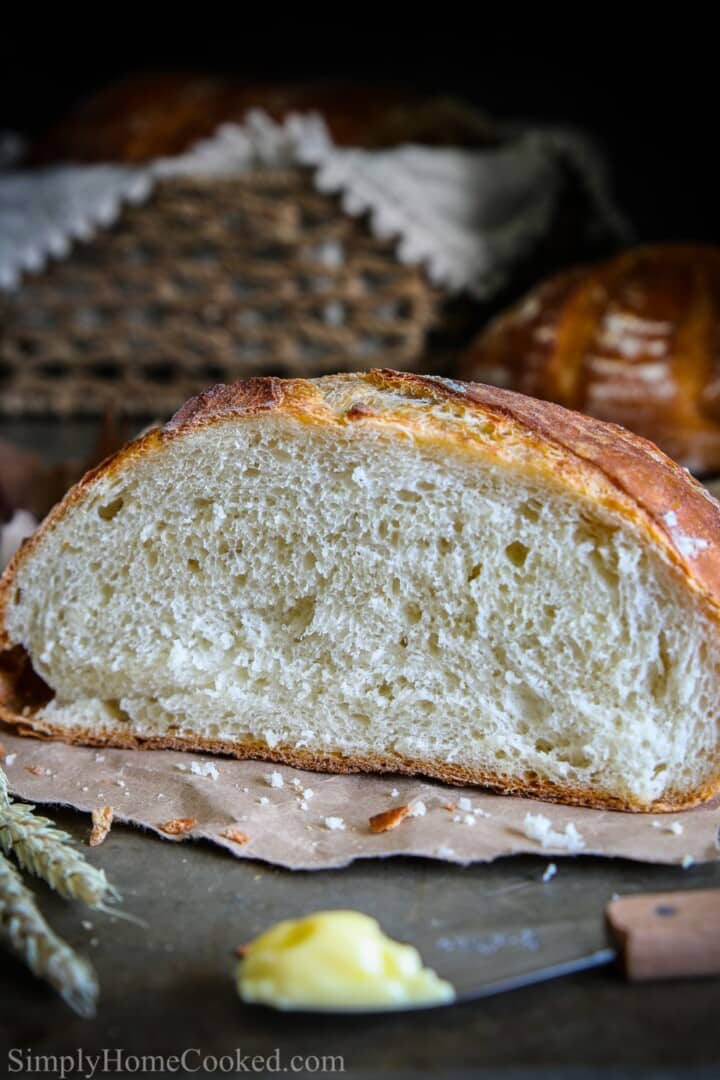 Rustic Bread Recipe (overnight) Simply Home Cooked