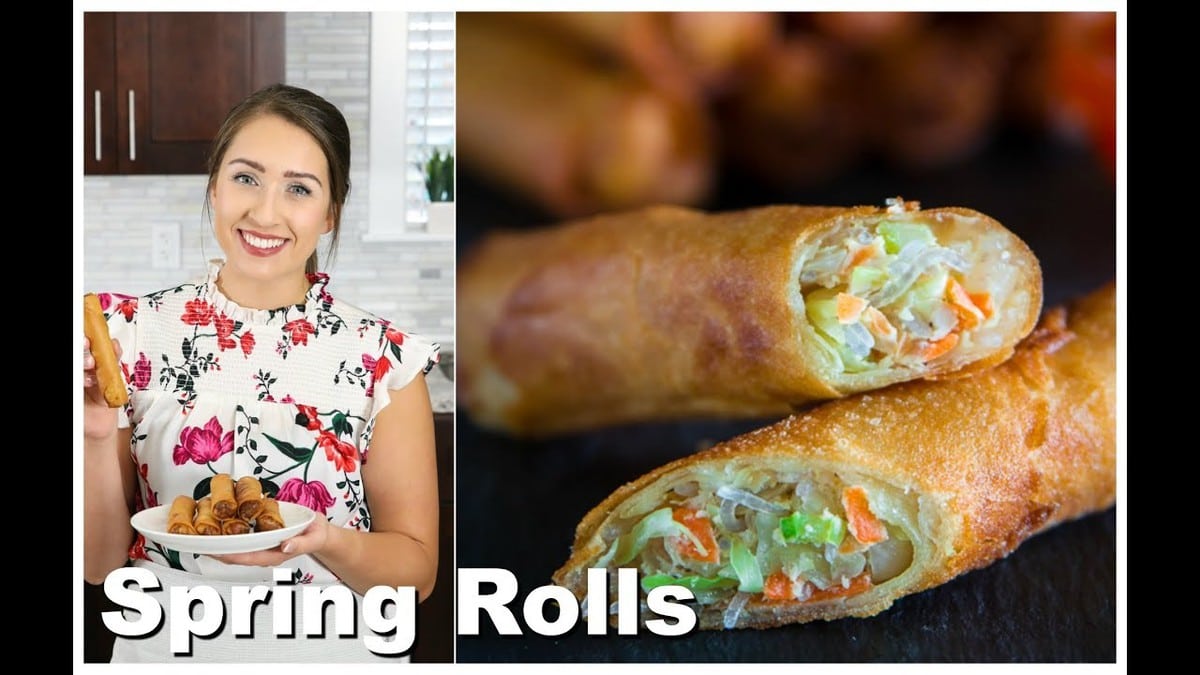 Fried Spring Rolls (VIDEO) - Simply Home Cooked