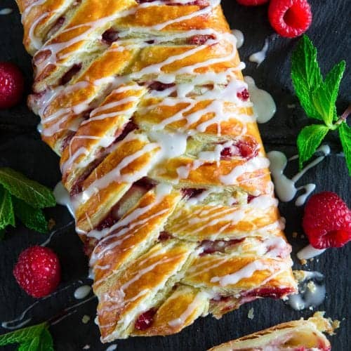 Easy Raspberry Cheese Danish Recipe - Simply Home Cooked