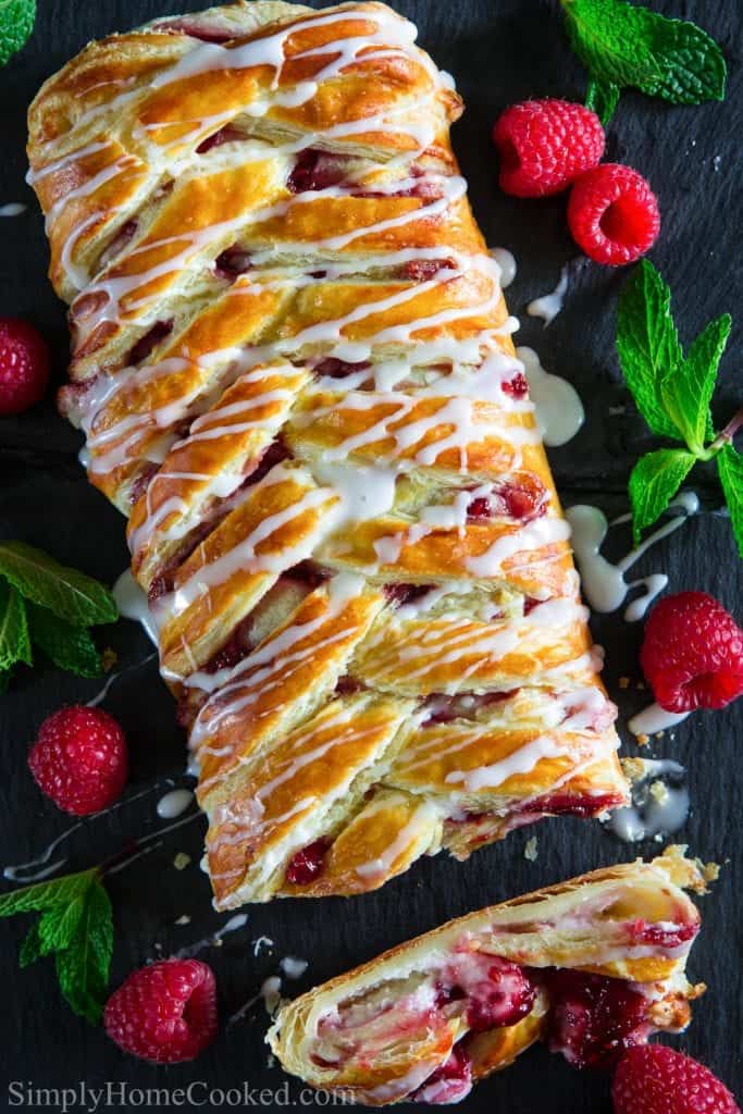 Easy Raspberry Cheese Danish Recipe - Simply Home Cooked