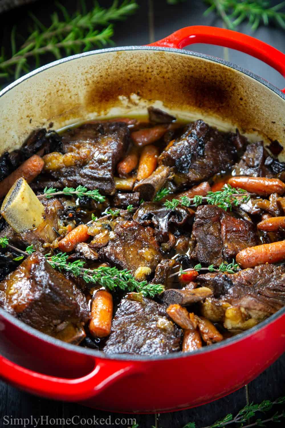 Braised Beef Short Ribs (VIDEO) - Simply Home Cooked