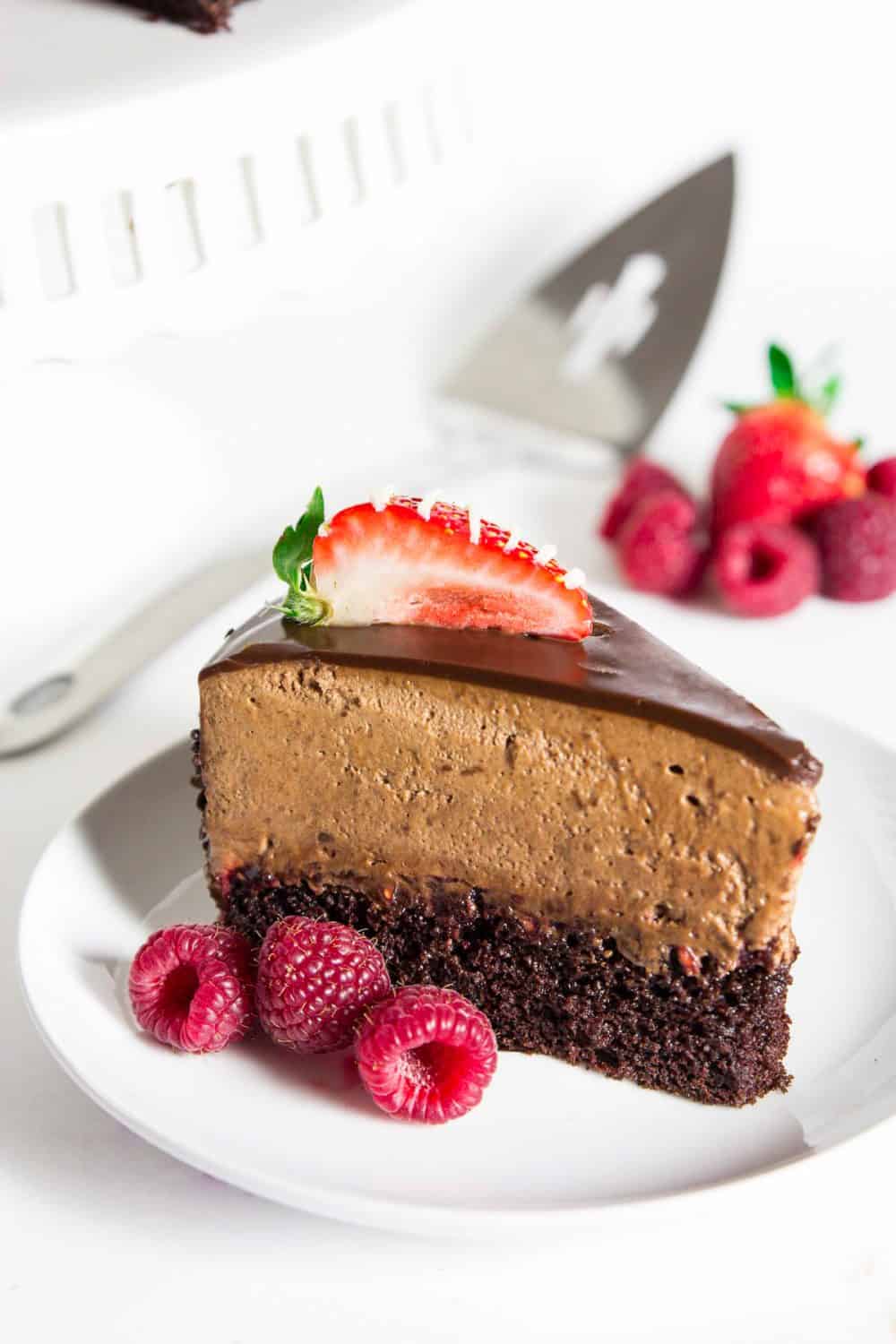 Chocolate Mousse Cake Recipe With Raspberry Simply Home Cooked