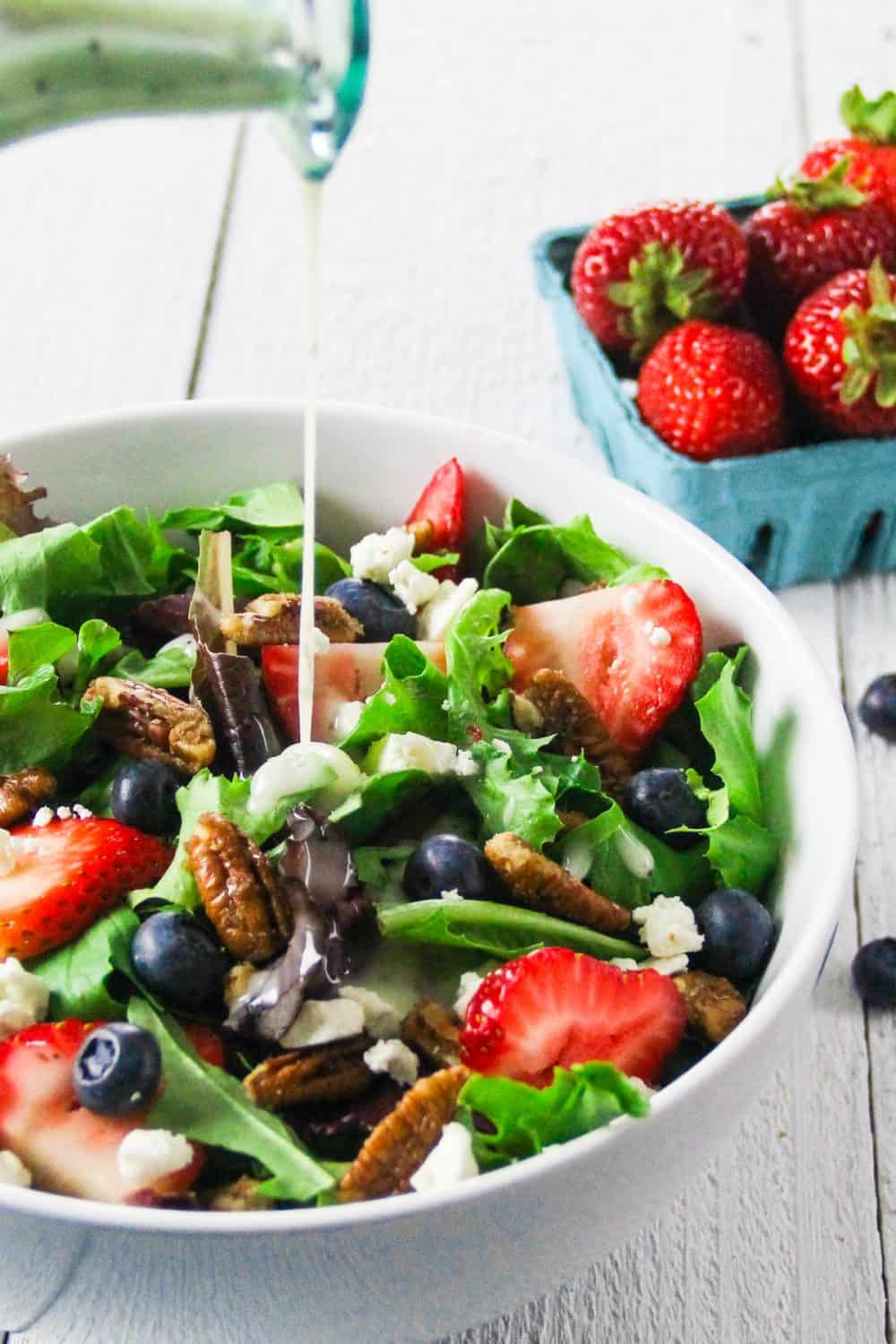 Spinach Strawberry Feta Salad Recipe - Simply Home Cooked
