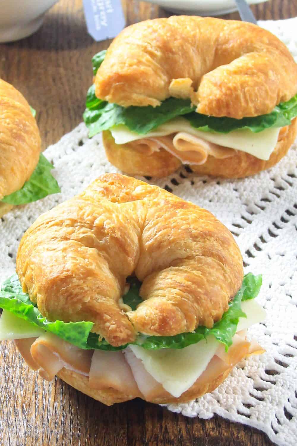 Turkey Croissant Sandwich - Simply Home Cooked