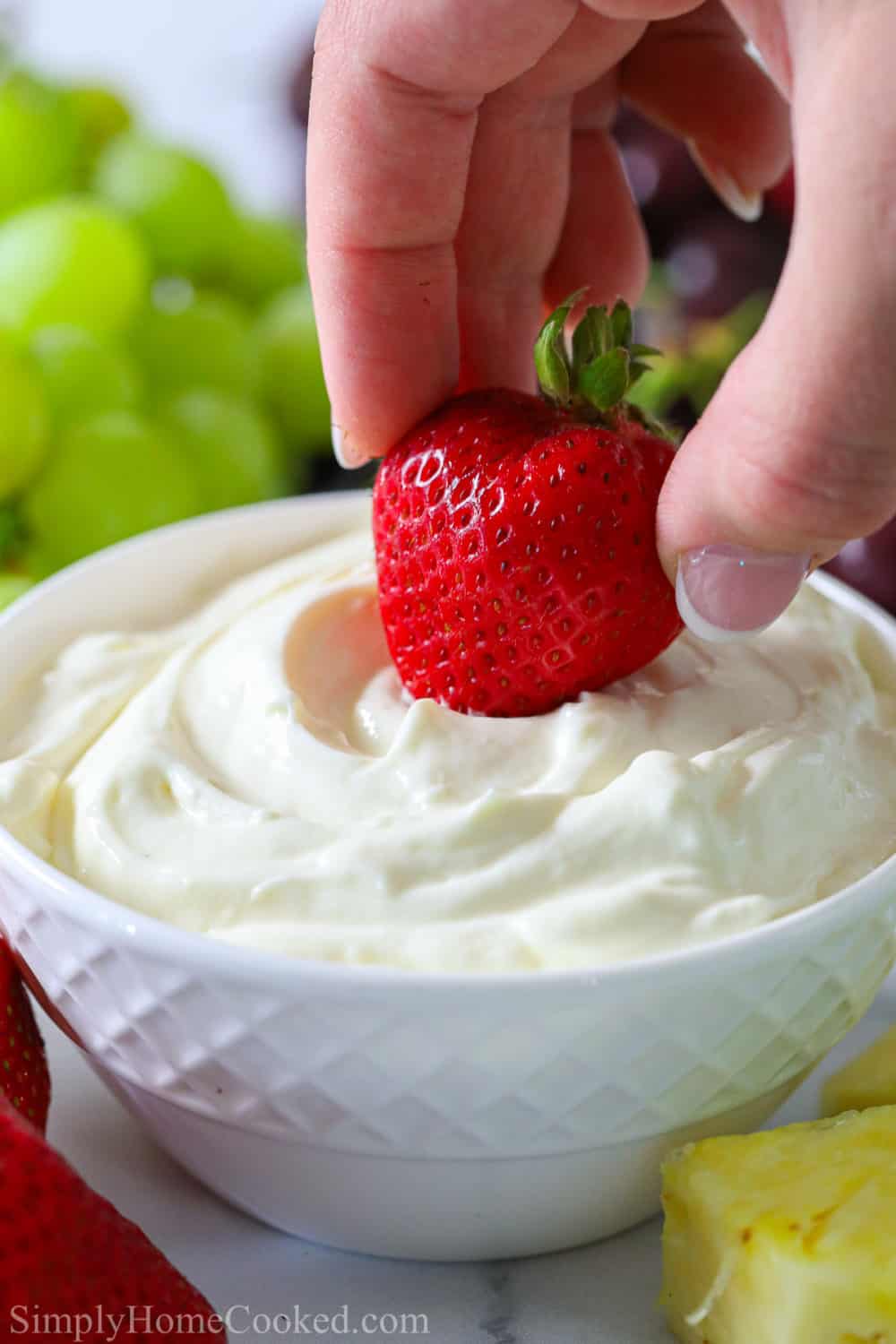Cream Cheese Fruit Dip Recipe - Simply Home Cooked