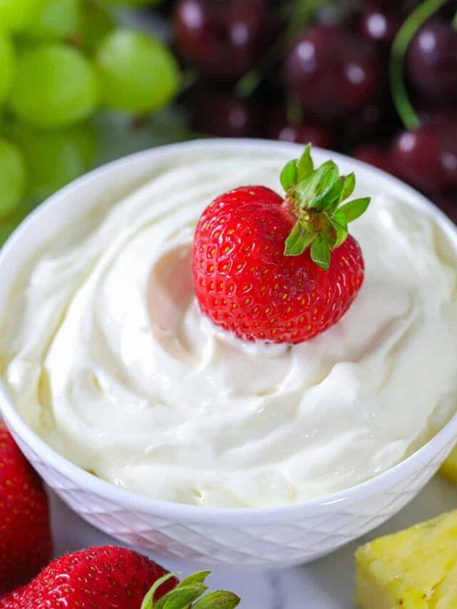 Cream Cheese Fruit Dip - Simply Home Cooked