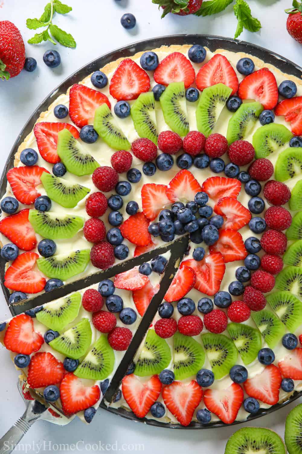 Easy Fruit Pizza Recipe Video Simply Home Cooked