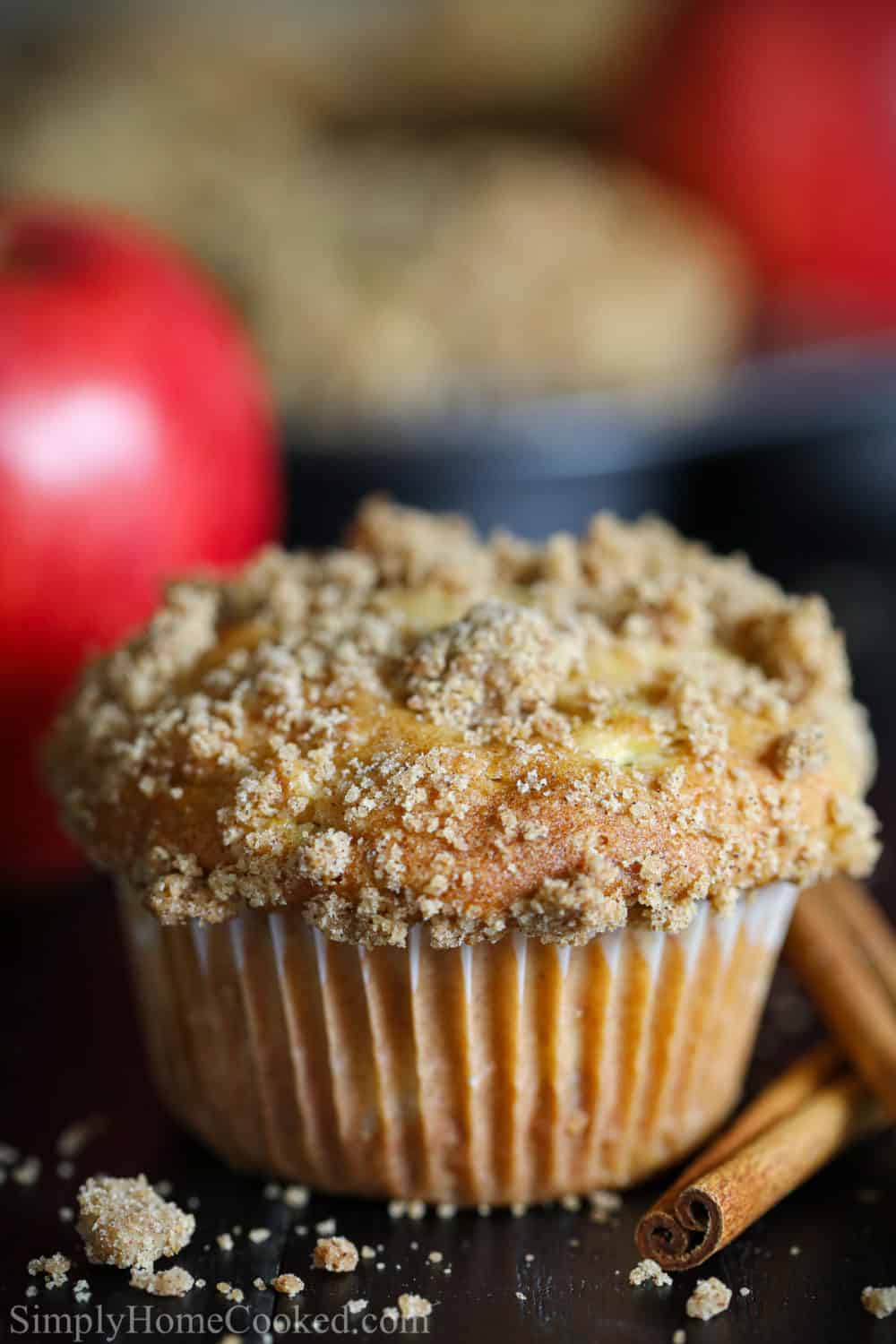 Cinnamon Apple Muffins Recipe (VIDEO) - Simply Home Cooked