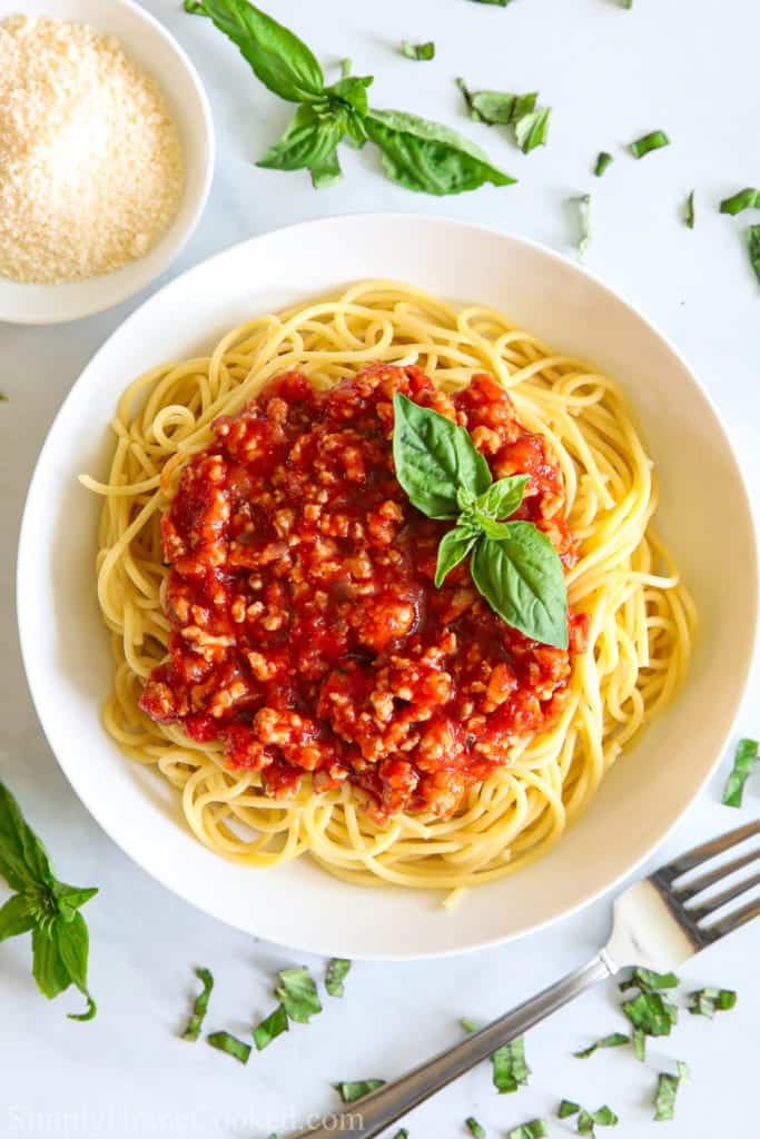 Spaghetti and Meat Sauce - Simply Home Cooked