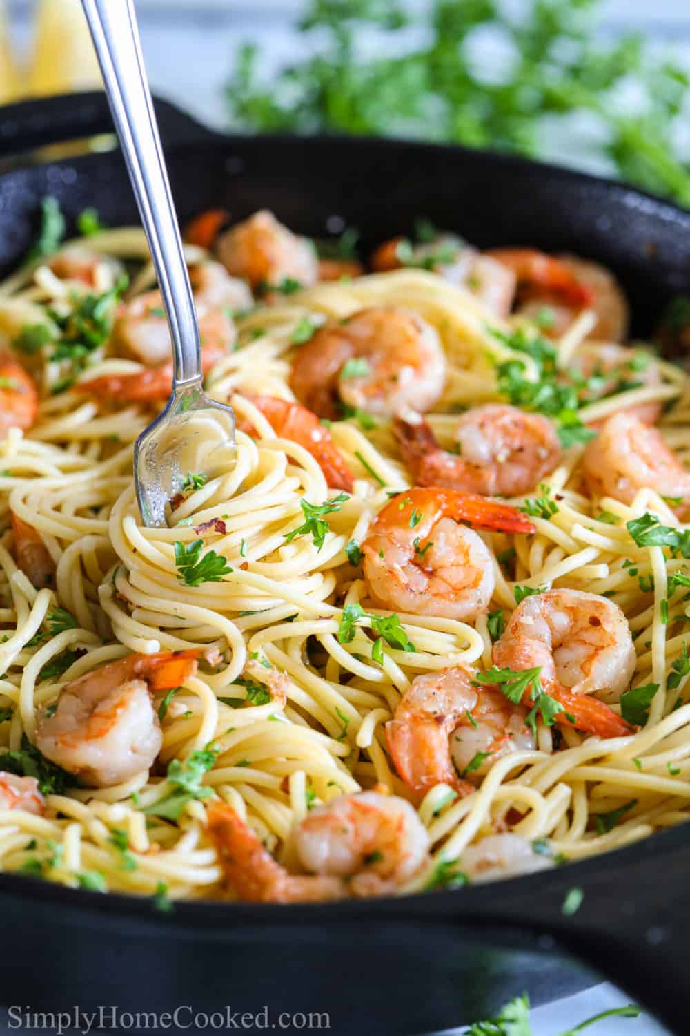 Garlic Shrimp Scampi Pasta Simply Home Cooked