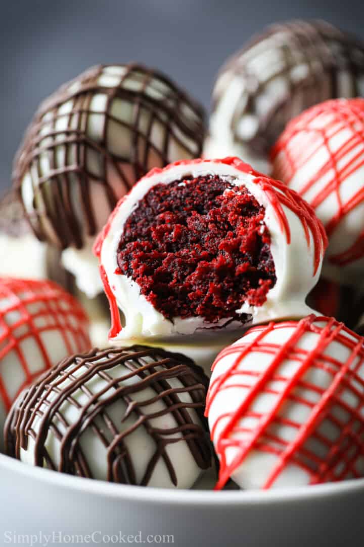 Red Velvet Cake balls Simply Home Cooked