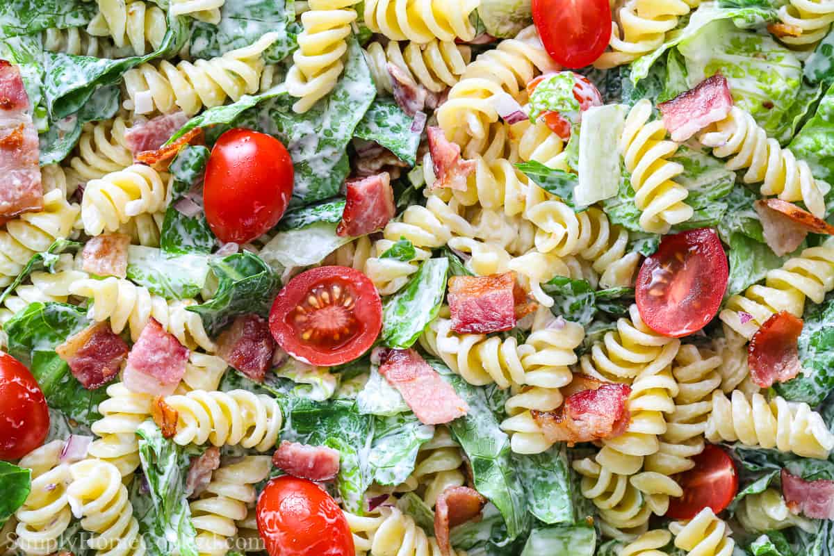 BLT Pasta Salad - Simply Home Cooked