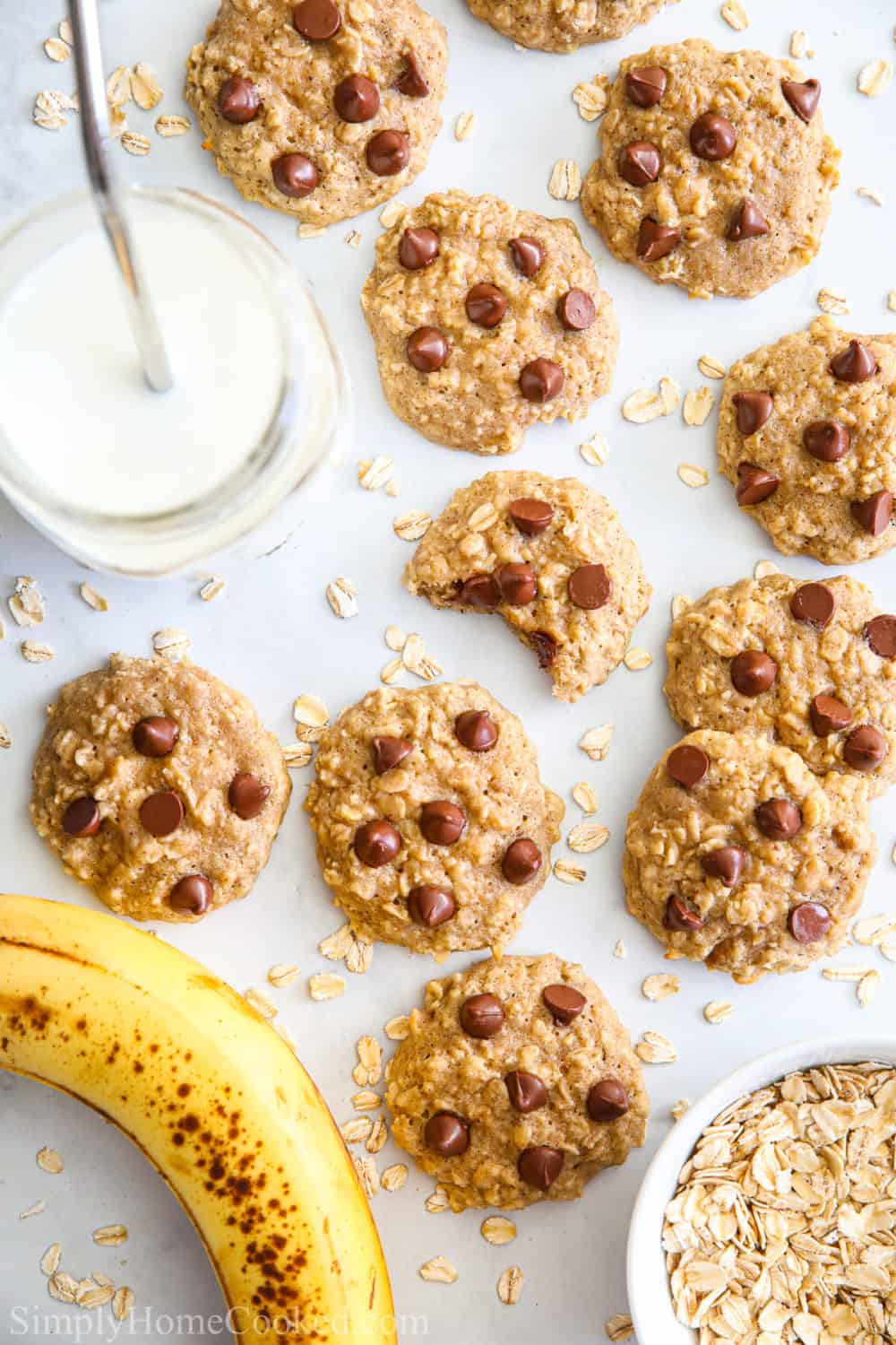 Chewy Banana Oatmeal Cookies Simply Home Cooked