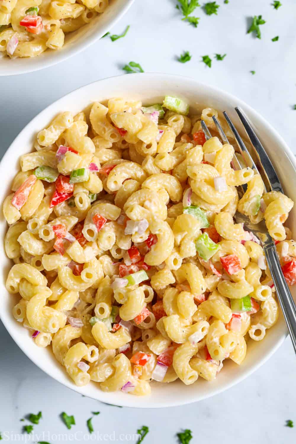 Creamy Pasta Salad - Simply Home Cooked