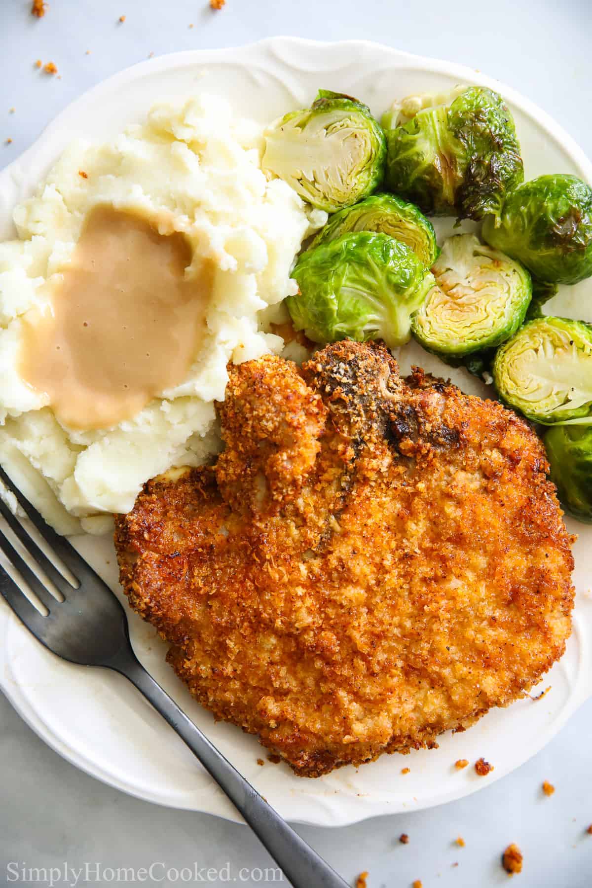 Breaded Air Fryer Bone-in Pork Chops