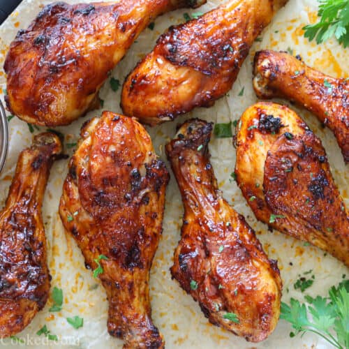 BBQ Air Fryer Chicken Legs - Simply Home Cooked